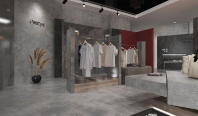 工业风服装鞋店3D模型下载